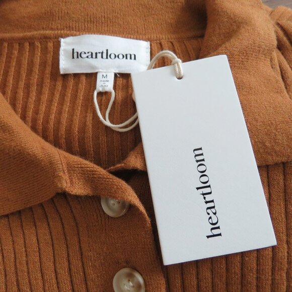 HEARTLOOM Dahlia Ribbed Knit Maxi Dress in Rust - Women's Size M NWT - Picture 16 of 16